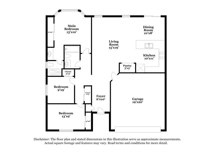2,235/Mo, 773 E Wildhorse Dr Chandler, AZ 85286 Floor Plan View