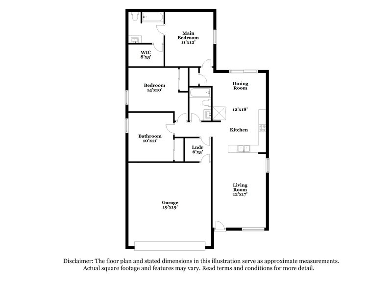 1,720/Mo, 13204 W Calavar Rd Surprise, AZ 85379 Floor Plan View