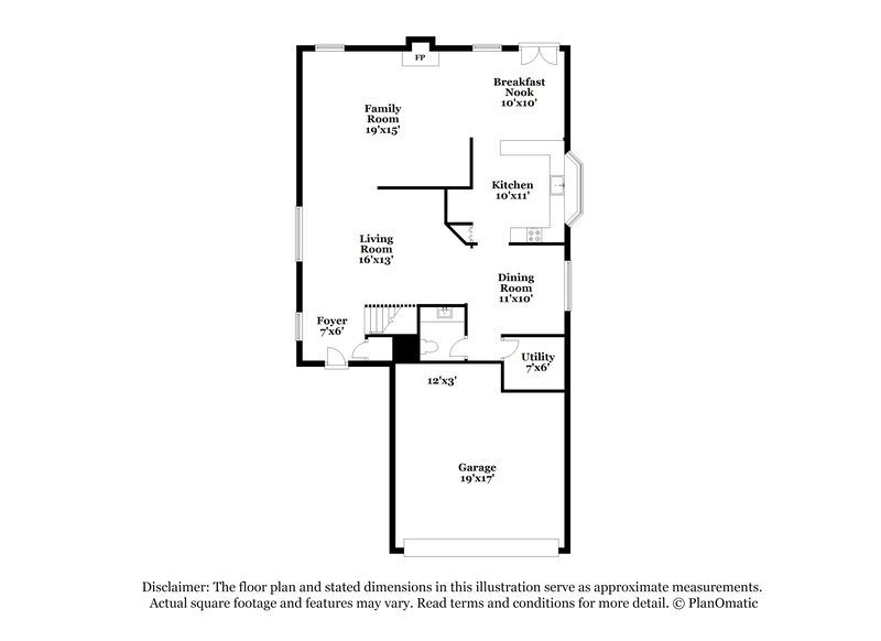 2,885/Mo, 1626 E Villa Theresa Dr Phoenix, AZ 85022 Floor Plan View