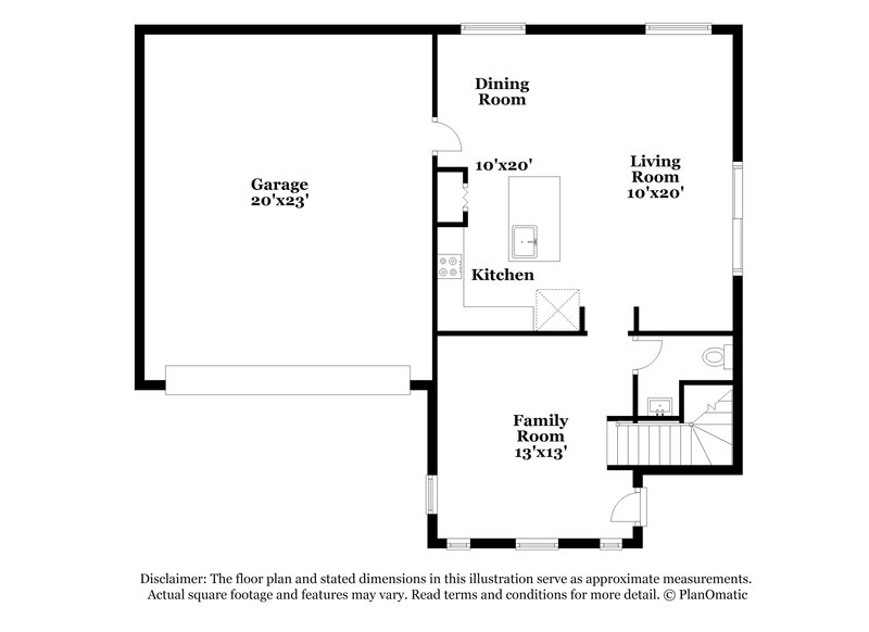 2,160/Mo, 6535 W Adams St Phoenix, AZ 85043 Floor Plan View
