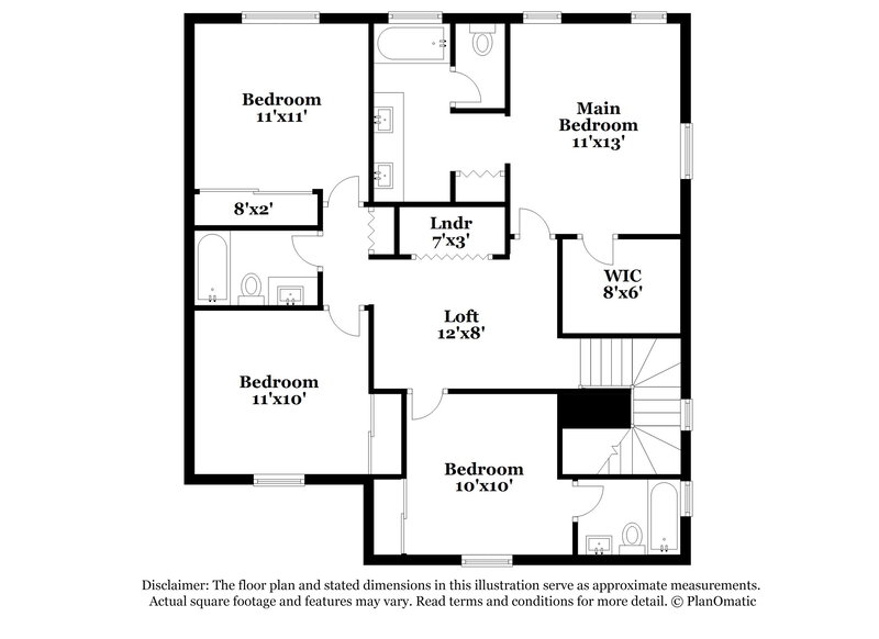 2,160/Mo, 6535 W Adams St Phoenix, AZ 85043 Floor Plan View 2