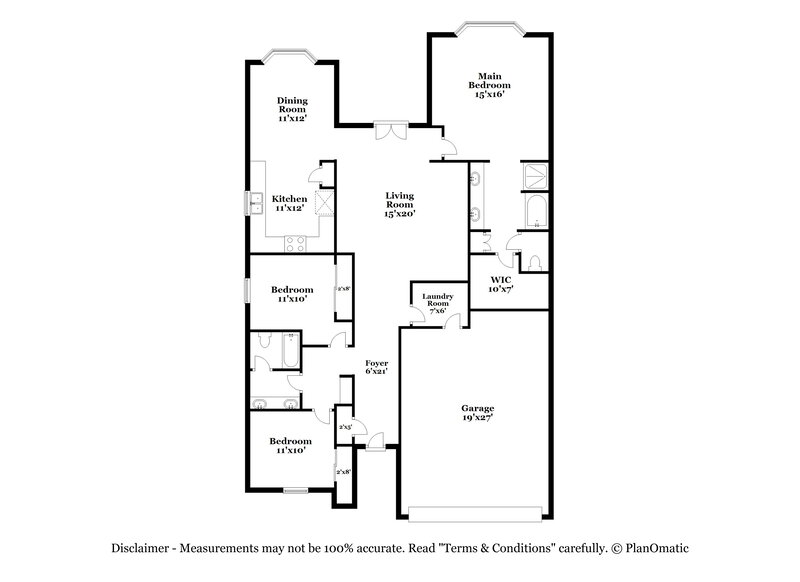 1,990/Mo, 22145 W Twilight Trl Buckeye, AZ 85326 Floor Plan View