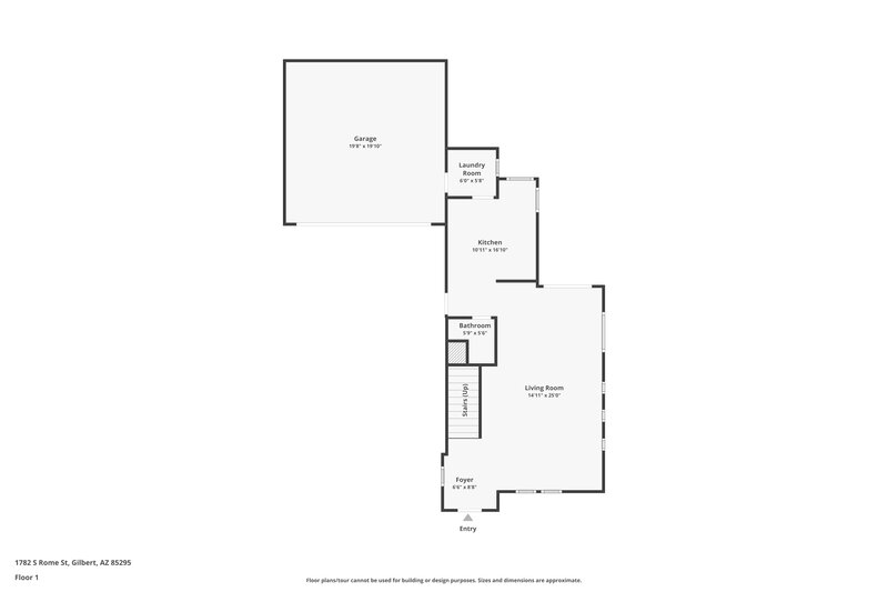 2,220/Mo, 1782 S Rome St Gilbert, AZ 85295 Floor Plan View
