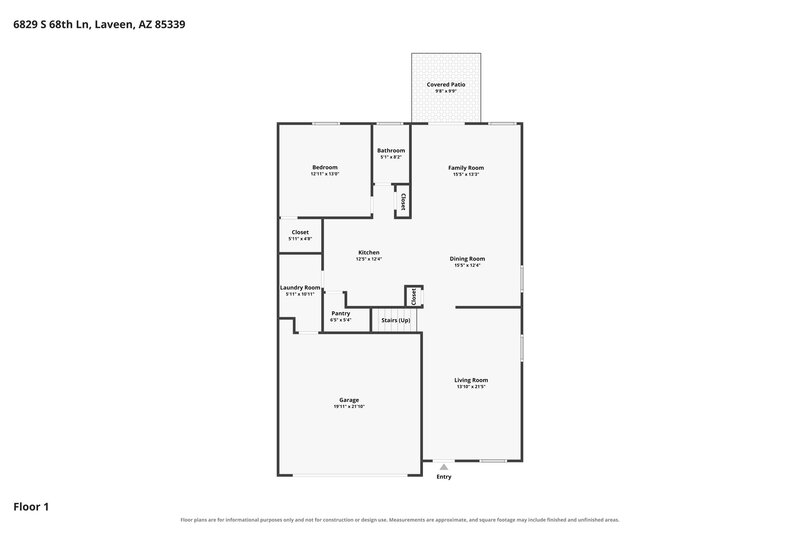 2,805/Mo, 6829 S 68th Ln Laveen, AZ 85339 Floor Plan View