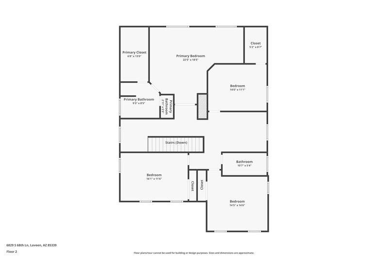 2,745/Mo, 6829 S 68th Ln Laveen, AZ 85339 Floorplan View 2
