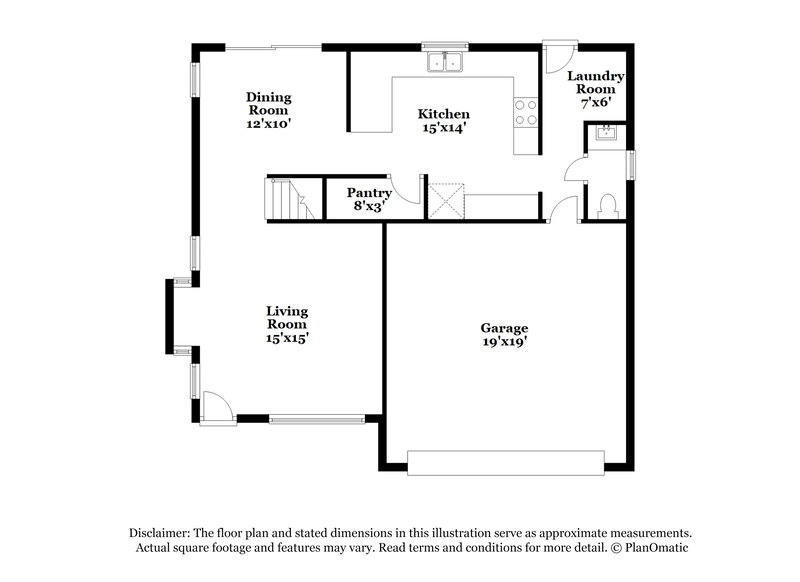 1,925/Mo, 12811 W Sharon Dr El Mirage, AZ 85335 Floor Plan View