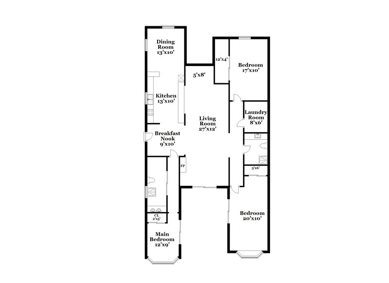 2,815/Mo, 19812 N 76th Ave Glendale, AZ 85308 Floor Plan View