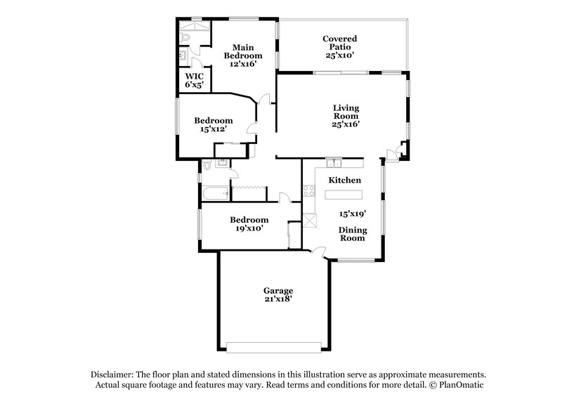 2,155/Mo, 7427 W Tina Ln Glendale, AZ 85310 Floor Plan View