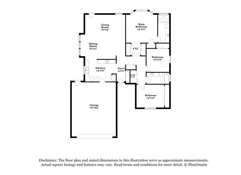 2,135/Mo, 4467 W Yorkshire DR Glendale, AZ 85308 Floor Plan View