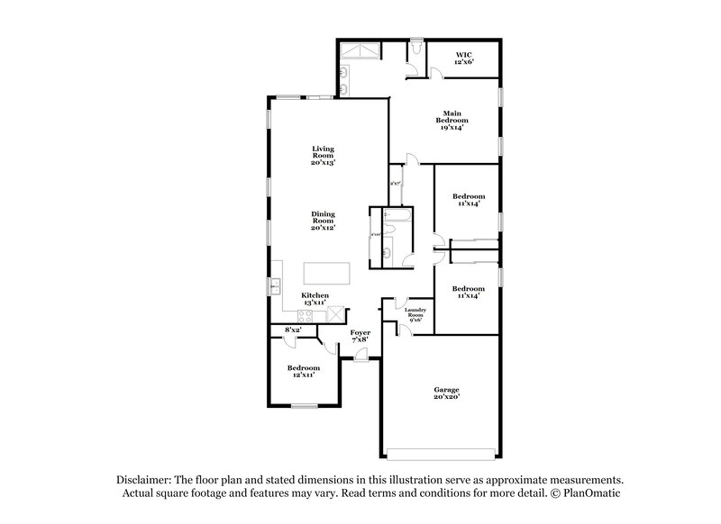 2,200/Mo, 23807 W Chipman Rd Buckeye, AZ 85326 Floor Plan View
