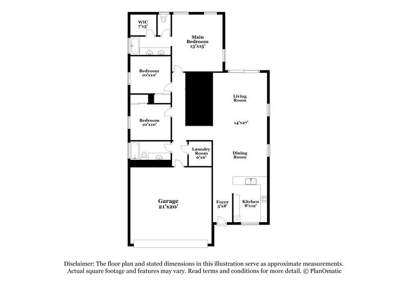 1,730/Mo, 15337 W Lundberg ST Surprise, AZ 85374 Floor Plan View