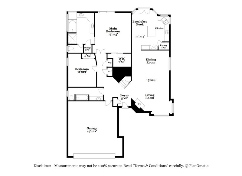 2,910/Mo, 16810 S 29th Pl Phoenix, AZ 85048 Floor Plan View