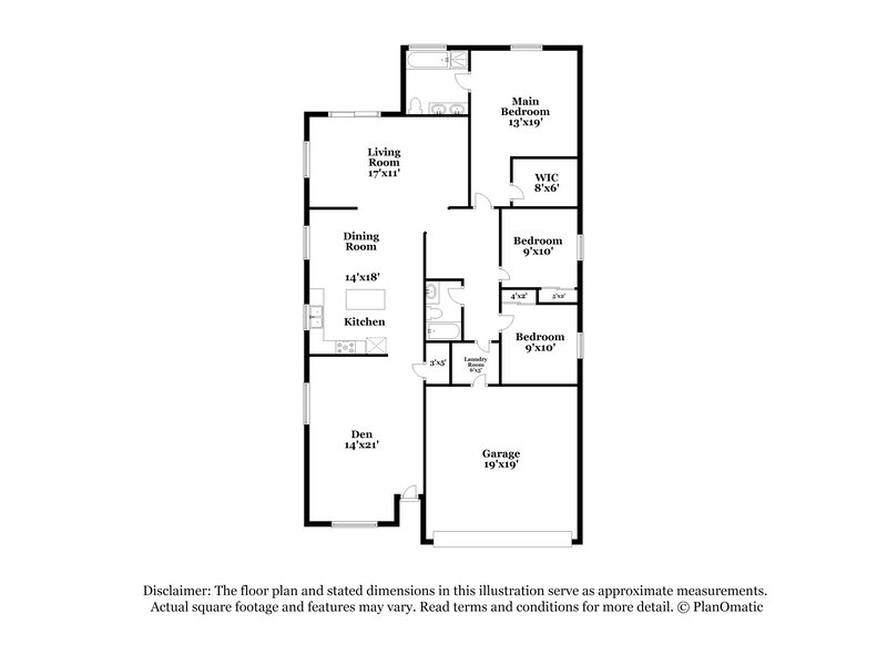 2,330/Mo, 10322 E Delta Ave Mesa, AZ 85208 Floor Plan View