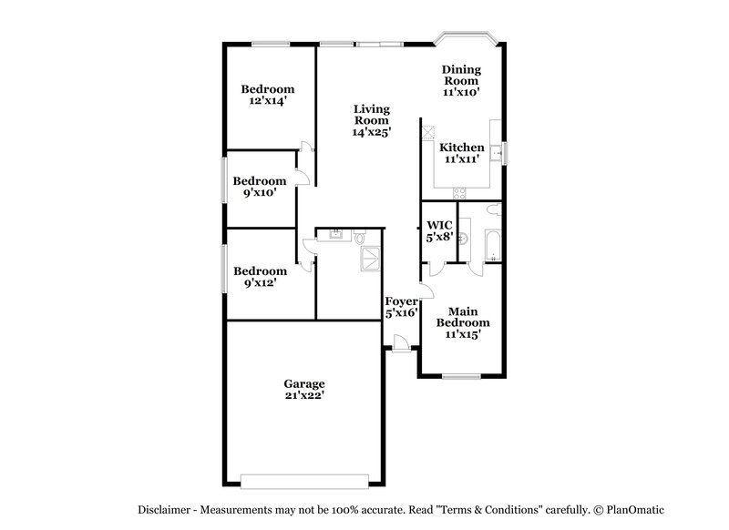 2,560/Mo, 5512 W Chicago St Chandler, AZ 85226 Floor Plan View