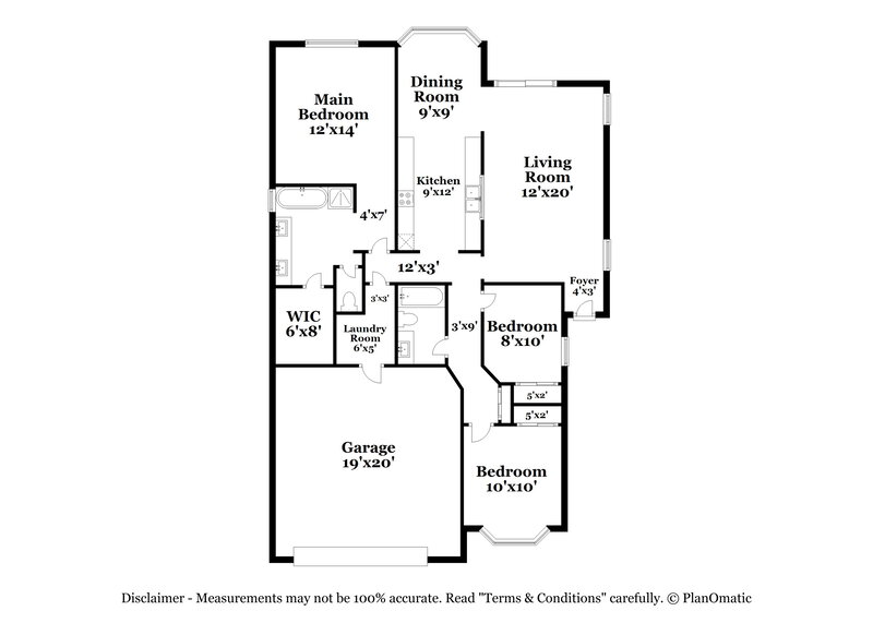 2,445/Mo, 3217 E Cicero Cir Mesa, AZ 85213 Floor Plan View