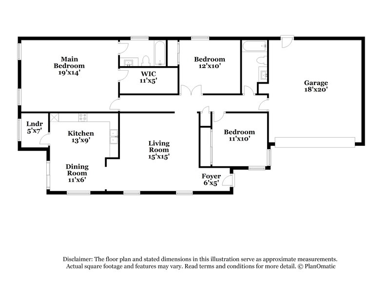 2,310/Mo, 1359 S Mosley Ct Chandler, AZ 85286 Floor Plan View