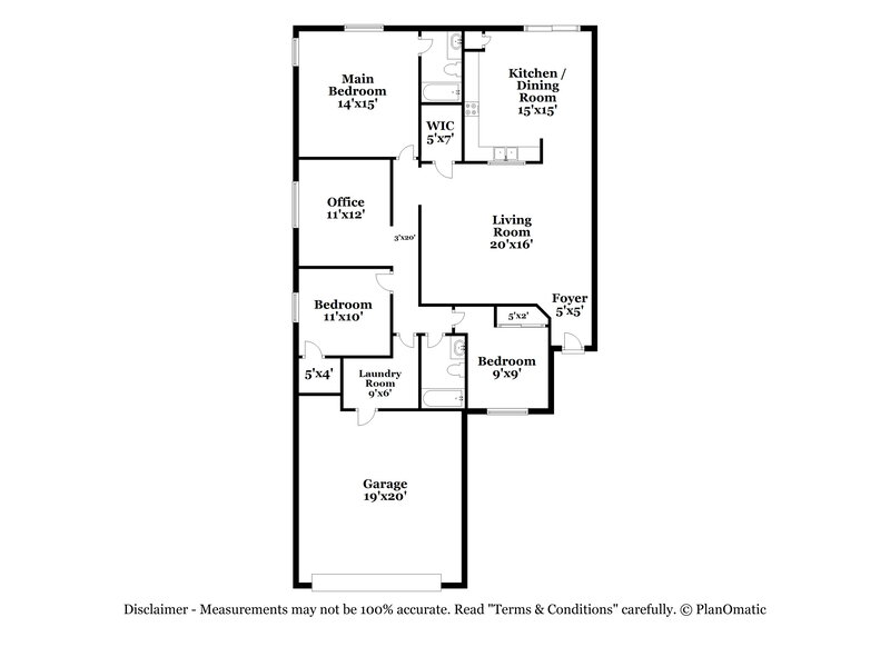 2,140/Mo, 11213 E Quarry Ave Mesa, AZ 85212 Floor Plan View
