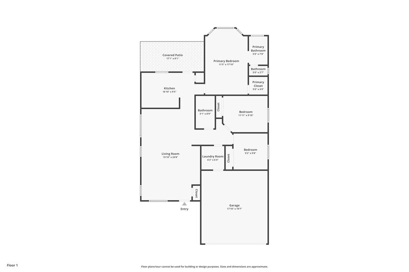 1,975/Mo, 8028 S 48Th Ln Laveen, AZ 85339 Floor Plan View