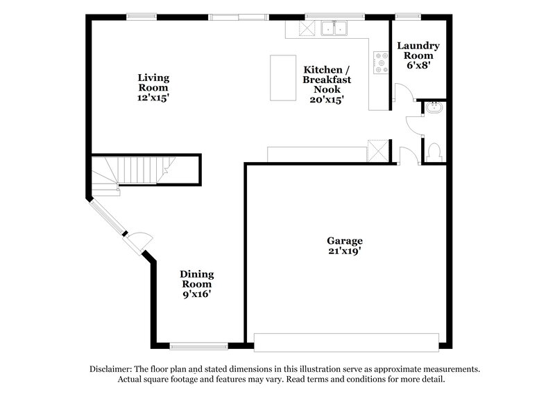 3,150/Mo, 7402 S 29th Ln Phoenix, AZ 85041 Floor Plan View