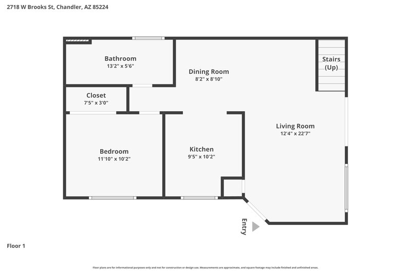 2,270/Mo, 2718 W Brooks St Chandler, AZ 85224 Floor Plan View