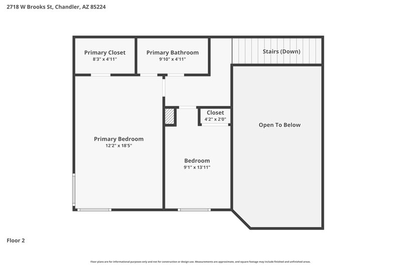 2,270/Mo, 2718 W Brooks St Chandler, AZ 85224 Floor Plan View 2