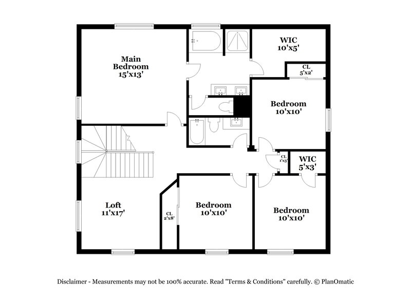 2,170/Mo, 24254 W Desert Bloom St Buckeye, AZ 85326 Floor Plan View 2