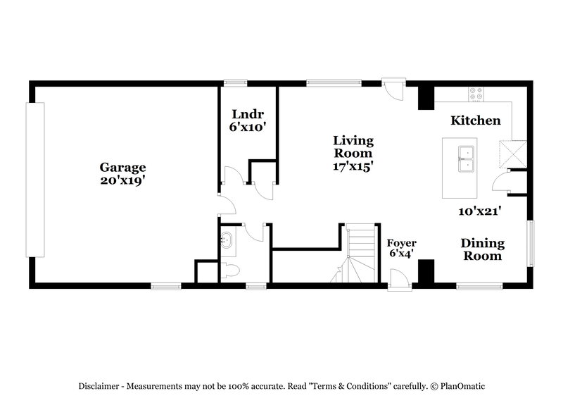 2,080/Mo, 7338 W Cambridge Ave Phoenix, AZ 85035 Floor Plan View