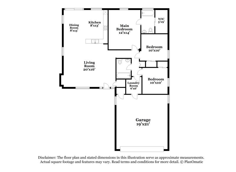 2,025/Mo, 8619 E Calypso Ave Mesa, AZ 85208 Floor Plan View