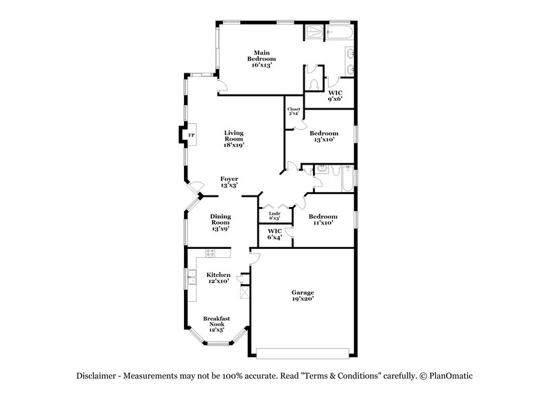 2,275/Mo, 4513 E Tanglewood Dr Phoenix, AZ 85048 Floor Plan View