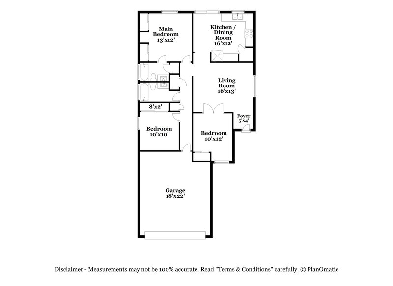 2,050/Mo, 12234 N 121st Ln El Mirage, AZ 85335 Floor Plan View