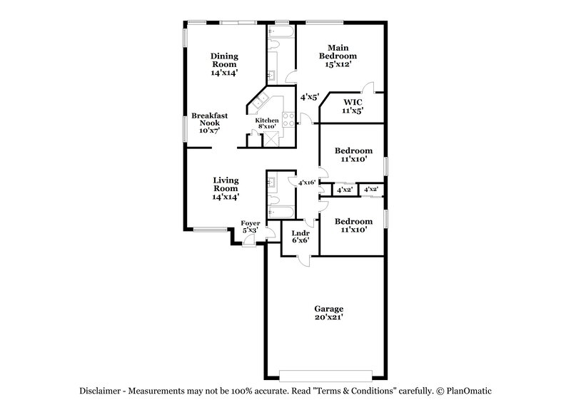 1,985/Mo, 1388 S 159th Ave Goodyear, AZ 85338 Floor Plan View
