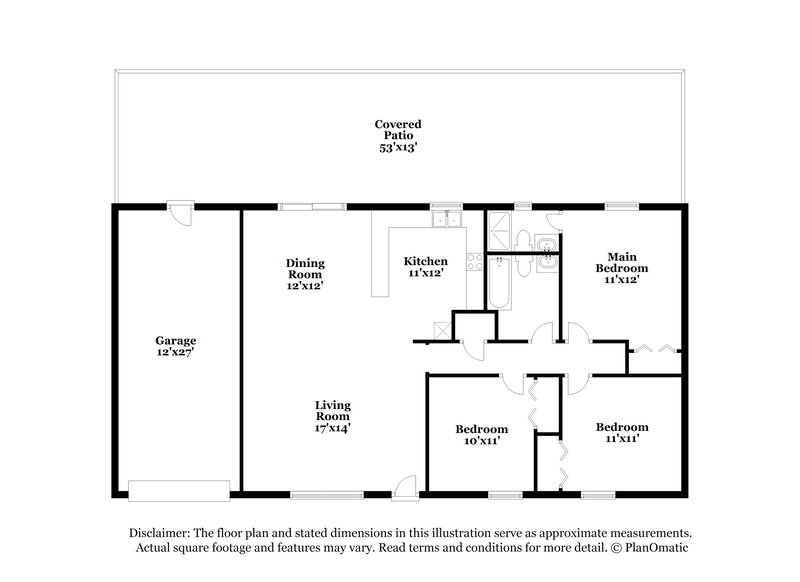 2,550/Mo, 5028 W Tuckey Ln Glendale, AZ 85301 Floor Plan View