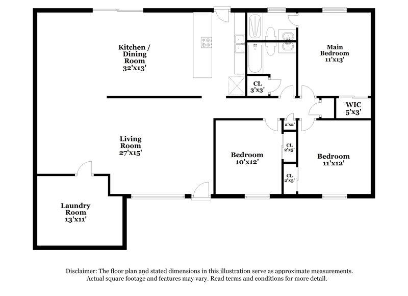 2,625/Mo, 8037 E Oak St Scottsdale, AZ 85257 Floor Plan View
