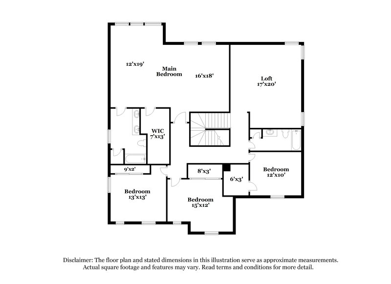 3,095/Mo, 526 E Milada Dr Phoenix, AZ 85042 Floor Plan View