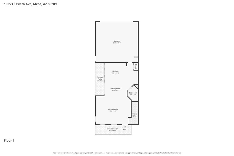 2,100/Mo, 10053 E Isleta Ave Mesa, AZ 85209 Floor Plan View 2