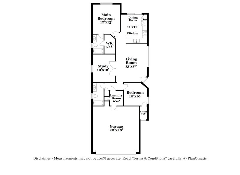 1,835/Mo, 40084 W Catherine Dr Maricopa, AZ 85138 Floor Plan View