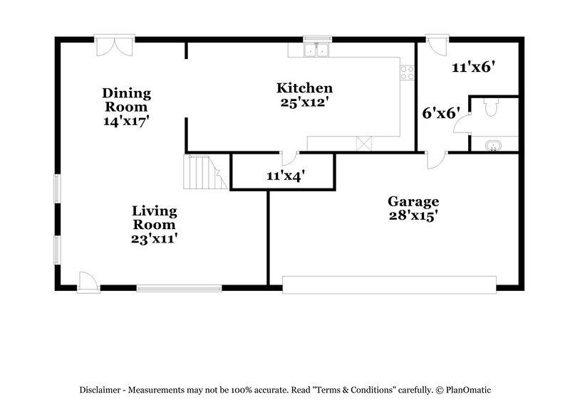2,210/Mo, 2817 S 63rd Dr Phoenix, AZ 85043 Floor Plan View