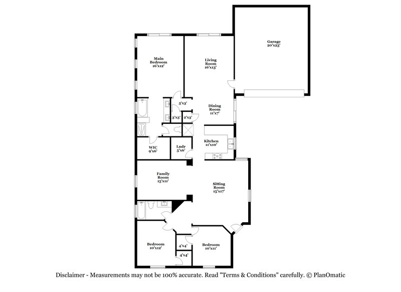 2,345/Mo, 1415 E Gary Way Phoenix, AZ 85042 Floor Plan View
