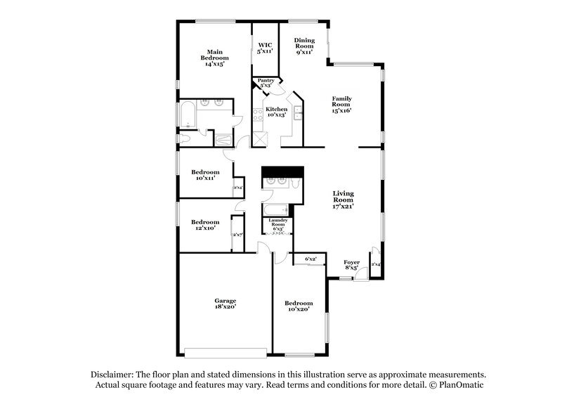 2,825/Mo, 39 N Rock St Gilbert, AZ 85234 Floor Plan View