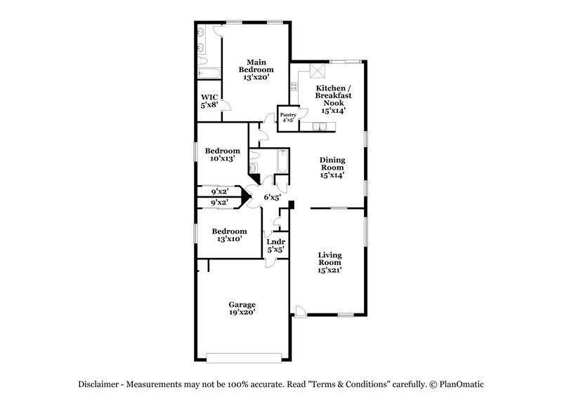 2,290/Mo, 1106 E Beth Dr Phoenix, AZ 85042 Floor Plan View