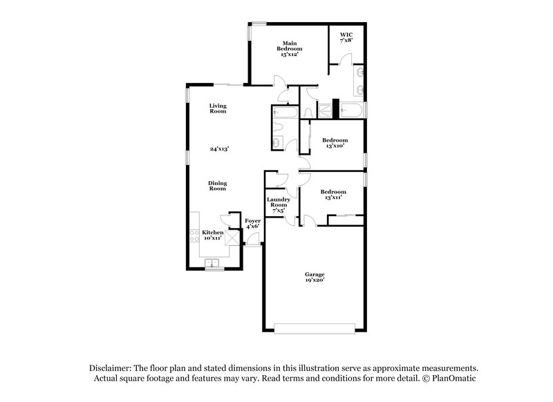1,945/Mo, 12164 W Superior Ave Tolleson, AZ 85353 Floorplan View
