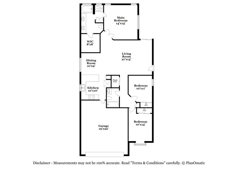 2,025/Mo, 9830 W Runion Dr Peoria, AZ 85382 Floor Plan View