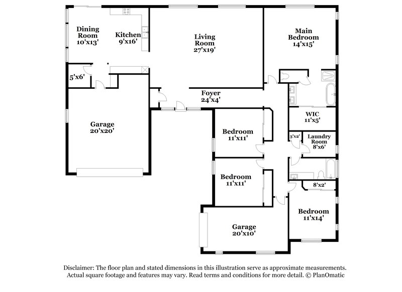 2,870/Mo, 20310 S 196th St Queen Creek, AZ 85142 Floor Plan View