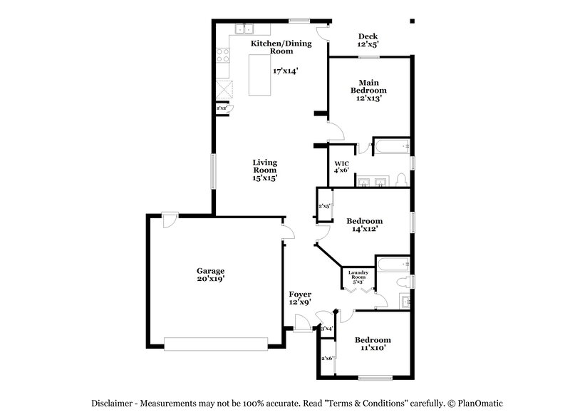 2,370/Mo, 9131 S 258th Ln Buckeye, AZ 85326 Floor Plan View
