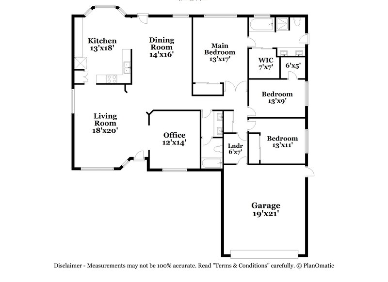 2,580/Mo, 824 E Rose Marie Ln Phoenix, AZ 85022 Floor Plan View