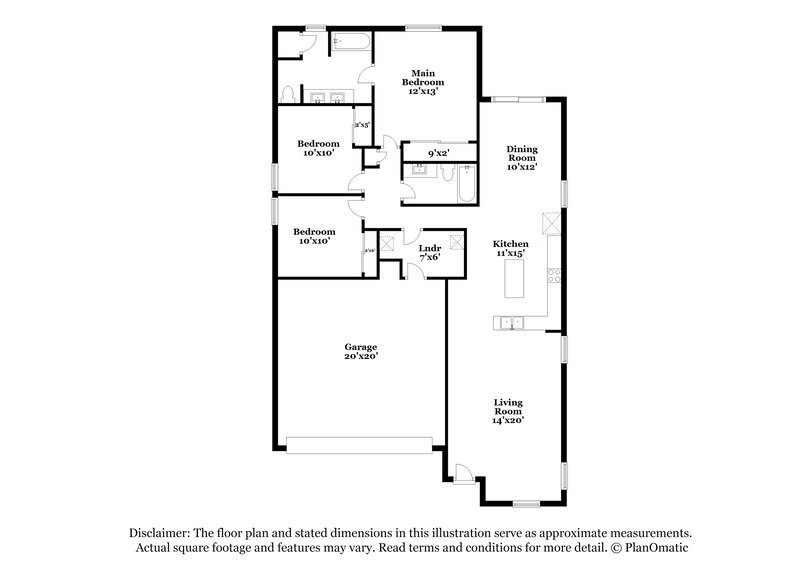 2,030/Mo, 1352 E Clifton Ave Gilbert, AZ 85295 Floor Plan View