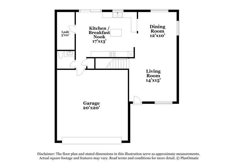 2,120/Mo, 1198 E Dust Devil DR San Tan Valley, AZ 85143 Floor Plan View 2