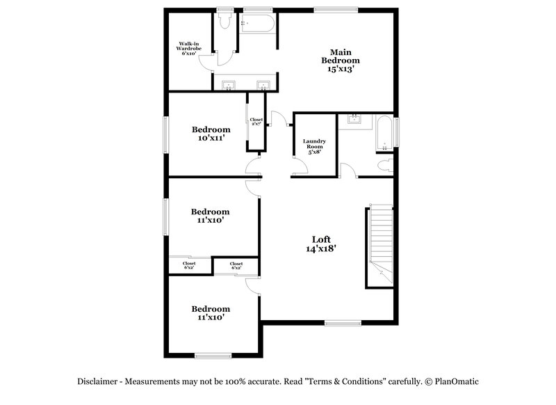 2,530/Mo, 4855 S 4th Ave Phoenix, AZ 85041 Floor Plan View 2