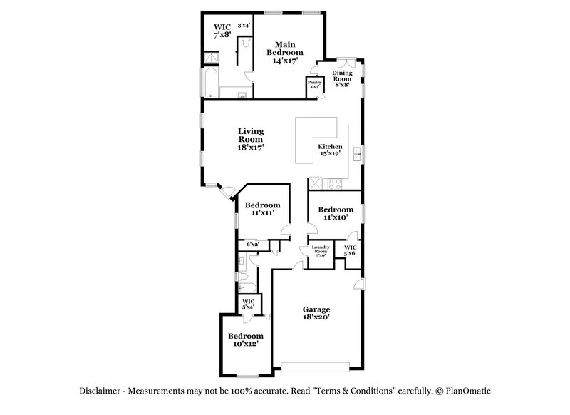 2,190/Mo, 11838 W Foothill Dr Sun City, AZ 85373 Floor Plan View