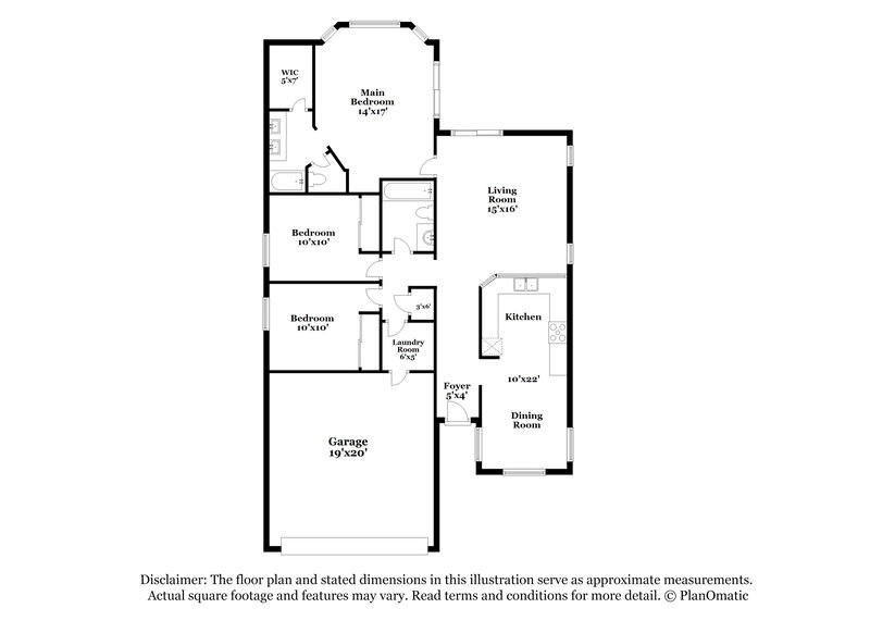 1,665/Mo, 25670 W St. Kateri Ct Buckeye, AZ 85326 Floor Plan View